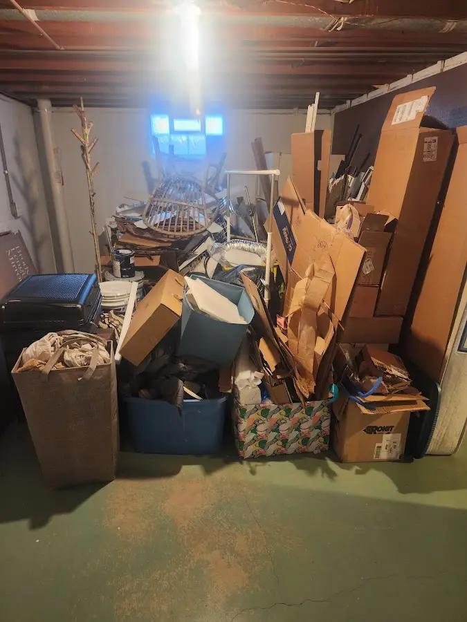 Roll-off dumpster container at job site for Construction Dumpster Rental in Princeton